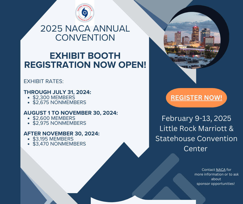 2025 NACA Booth Registration 2025 NACA Booth Registration Flyer